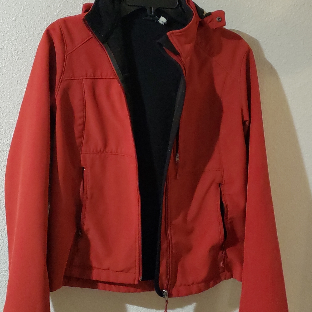 Womens Red Softshell Jacket